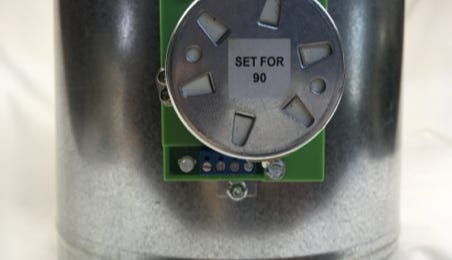 Durozone DRD Round Damper, HVAC, 3 wire damper motor, power conserving damper