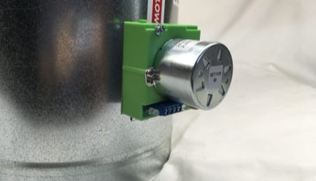 Durozone DRD Round Damper, HVAC, 3 wire damper motor, power conserving damper