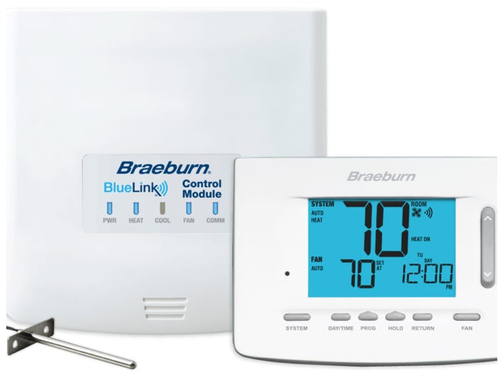 Braeburn 7500, universal wireless thermostat, Thermostats, zone control, hvac, air conditioning supplies, RetroZone