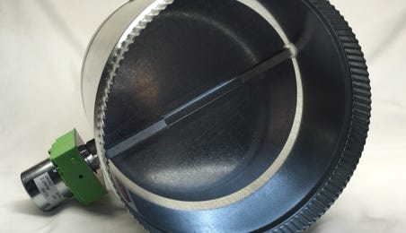 Durozone DRD Round Damper, HVAC, 3 wire damper motor, power conserving damper