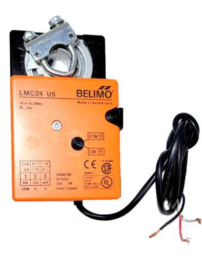 Belimo LMB24-3-T, orange damper motor, HVAC, commercial grade motor, shipping included, 5 year warranty, quiet motor