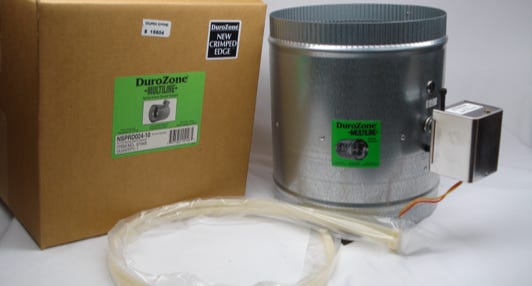 NSPRD Spring Return Round Damper, Durozone, 2 wire damper motor, 5 year warranty